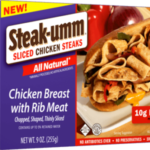 Steak-umm Sliced Chicken Steaks product packaging