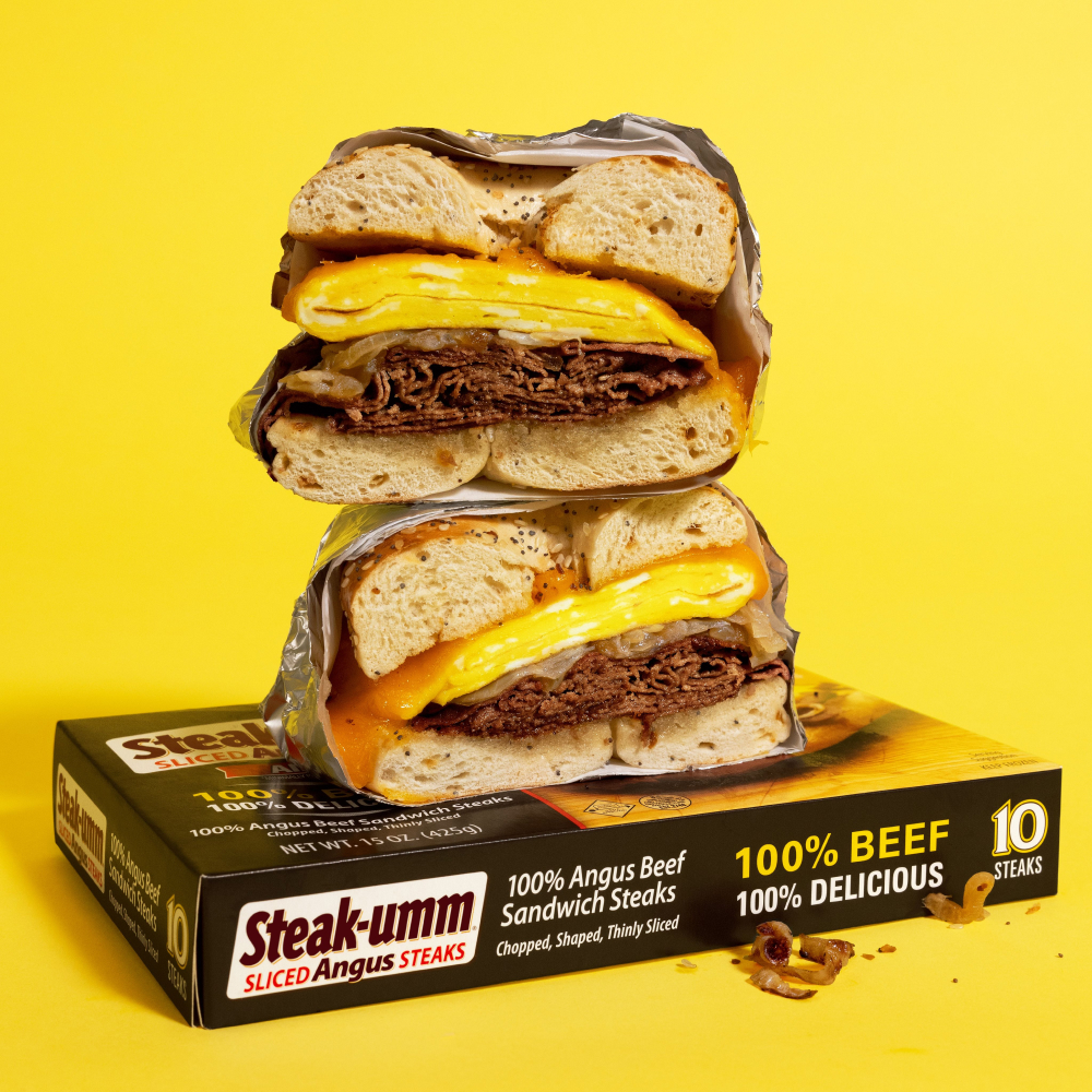 Steak-umm & Egg Bagel